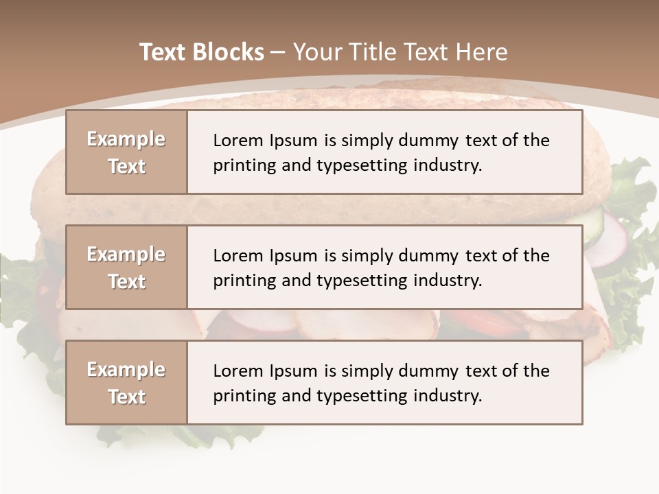 Meal Cut Out White PowerPoint Template