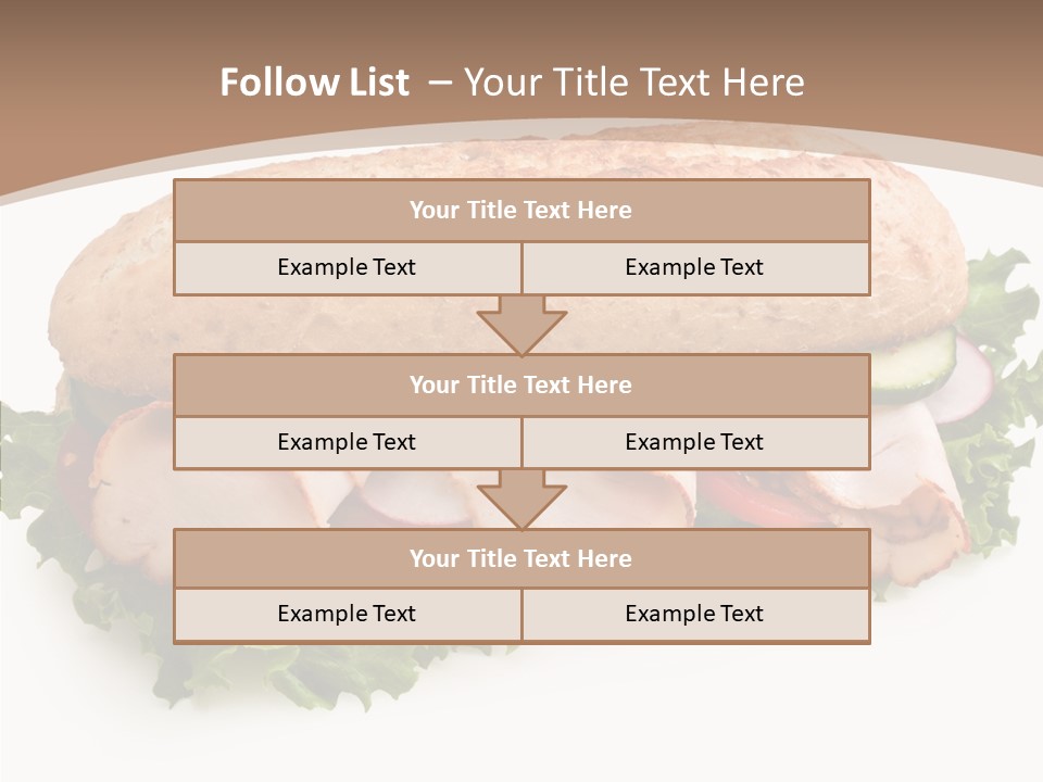 Meal Cut Out White PowerPoint Template