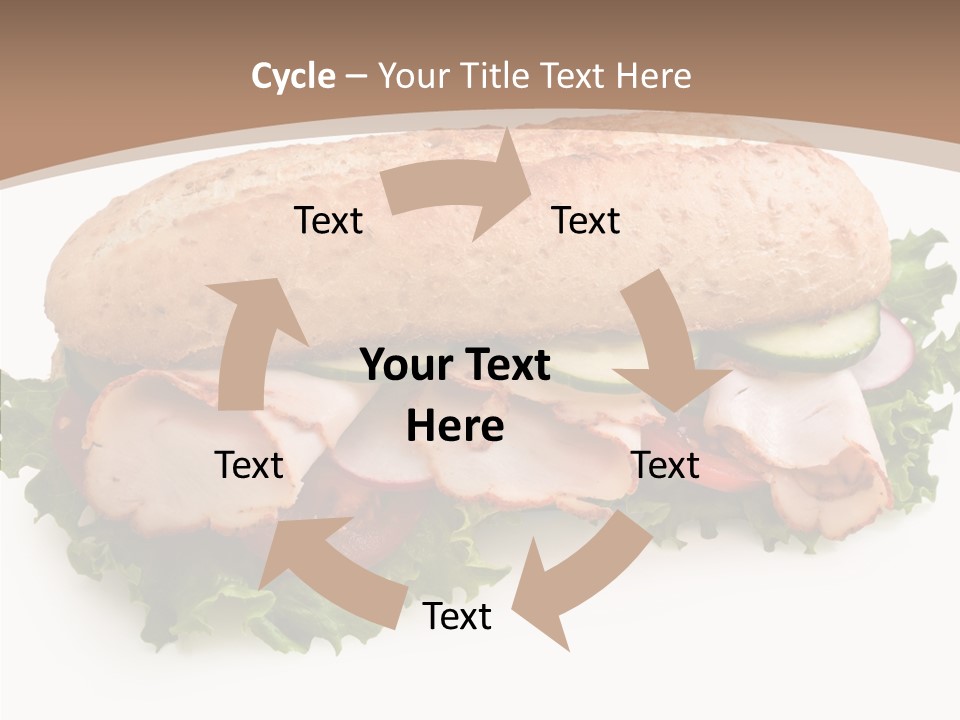 Meal Cut Out White PowerPoint Template