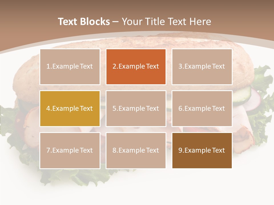 Meal Cut Out White PowerPoint Template