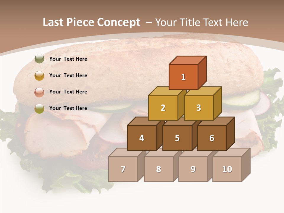 Meal Cut Out White PowerPoint Template