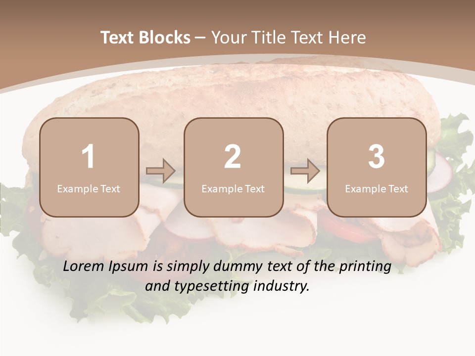 Meal Cut Out White PowerPoint Template