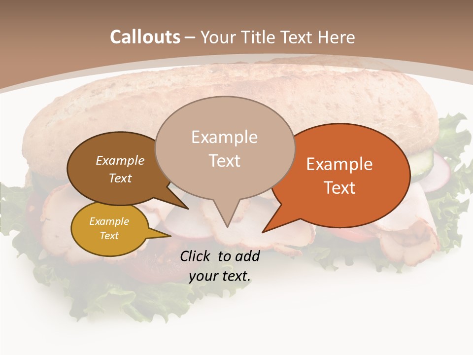 Meal Cut Out White PowerPoint Template