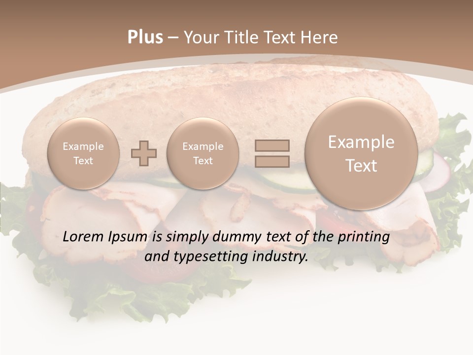 Meal Cut Out White PowerPoint Template