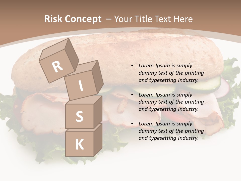 Meal Cut Out White PowerPoint Template