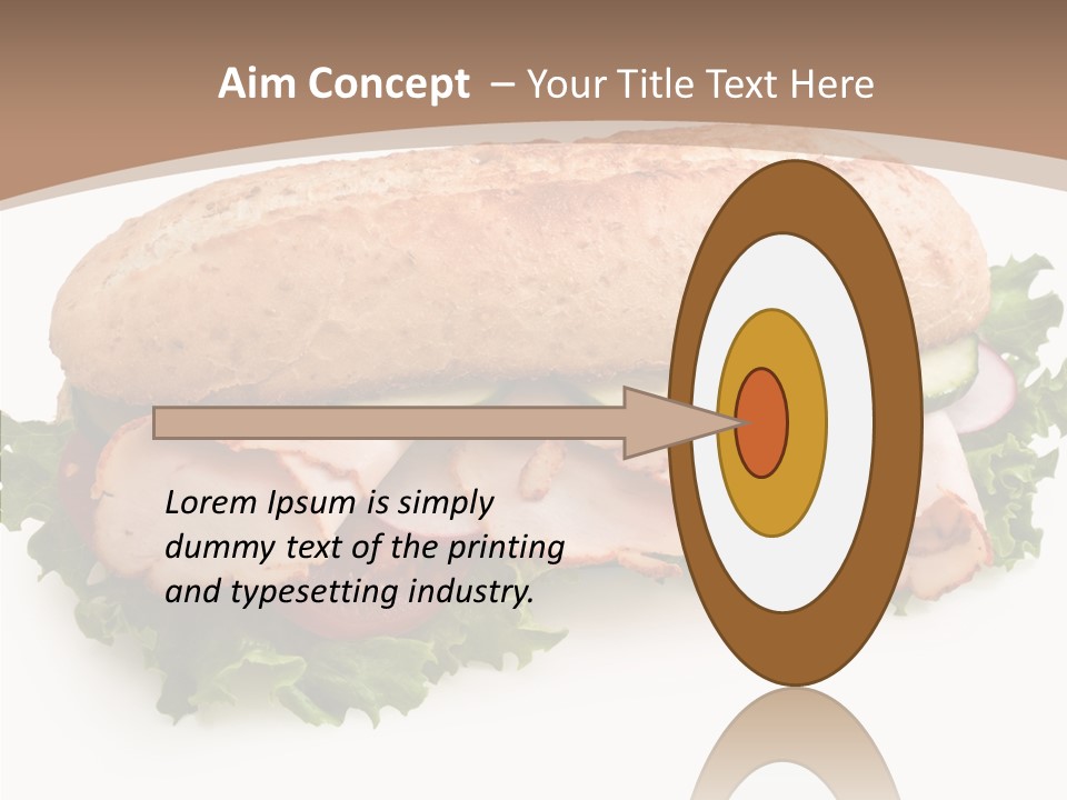 Meal Cut Out White PowerPoint Template