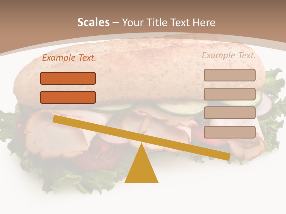 Meal Cut Out White PowerPoint Template