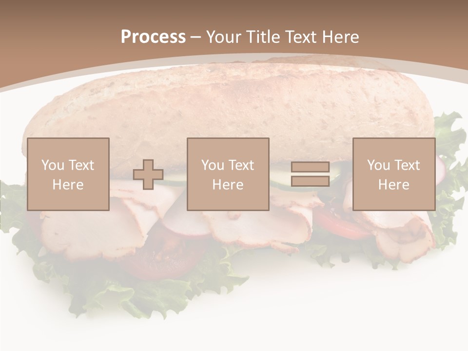 Meal Cut Out White PowerPoint Template
