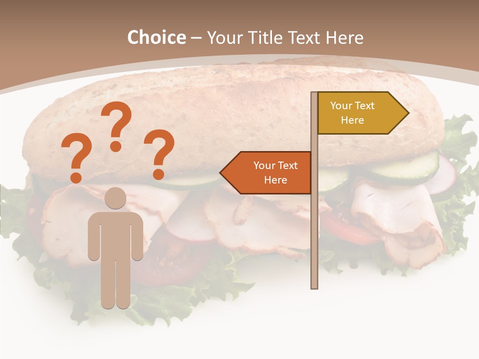 Meal Cut Out White PowerPoint Template