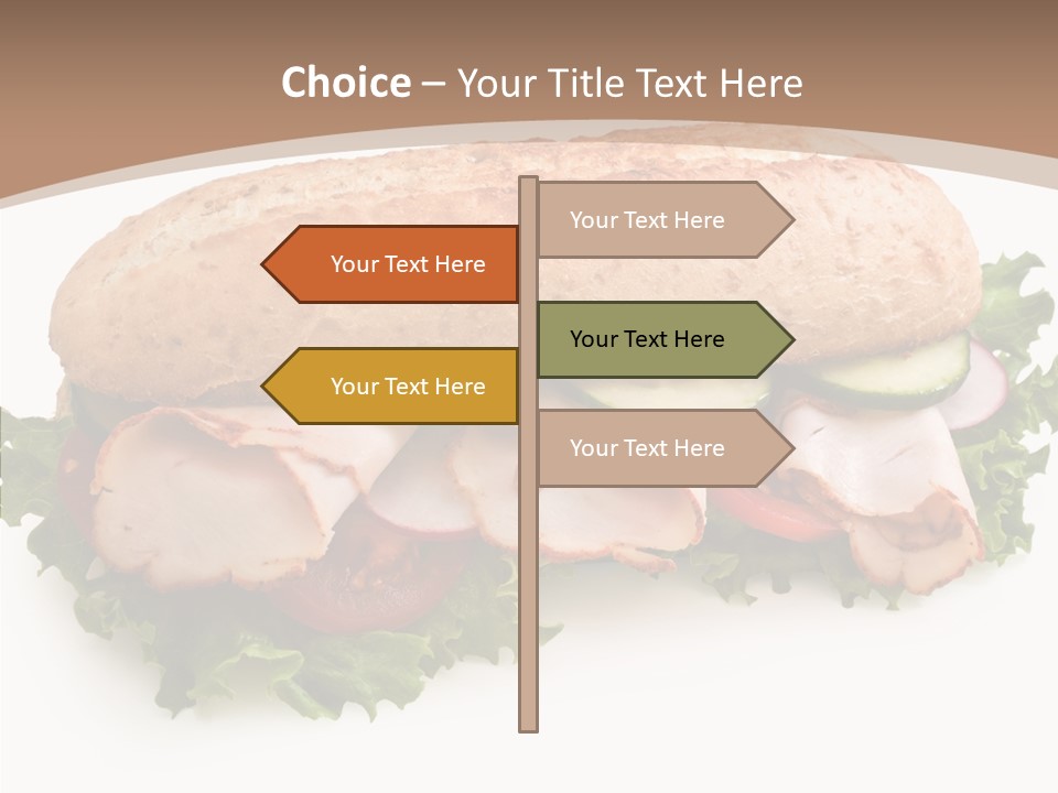 Meal Cut Out White PowerPoint Template