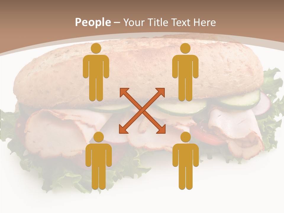 Meal Cut Out White PowerPoint Template