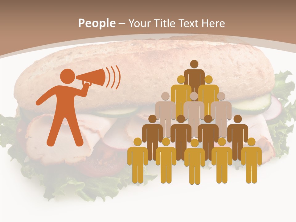 Meal Cut Out White PowerPoint Template