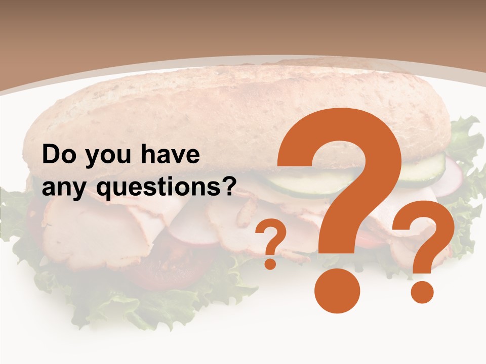 Meal Cut Out White PowerPoint Template