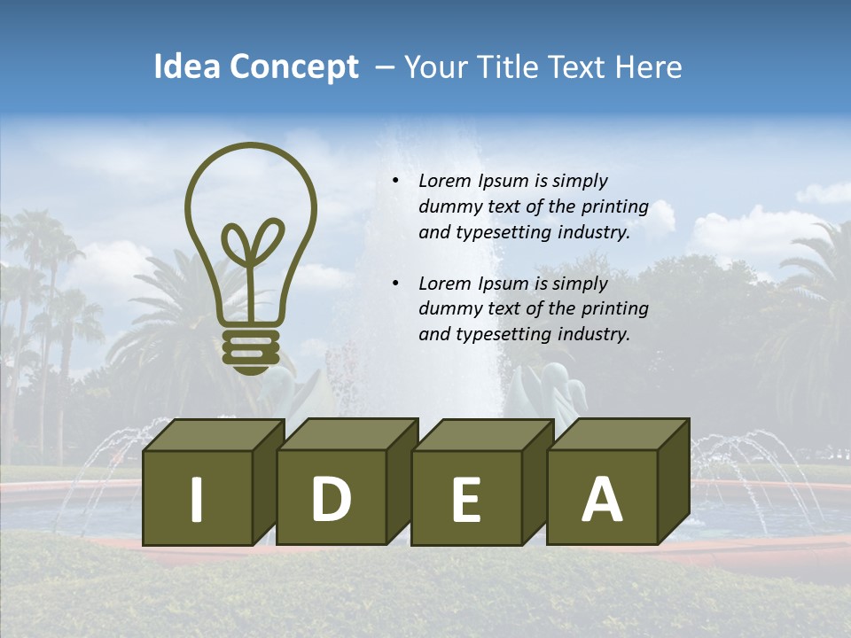 Warm Green Hot PowerPoint Template