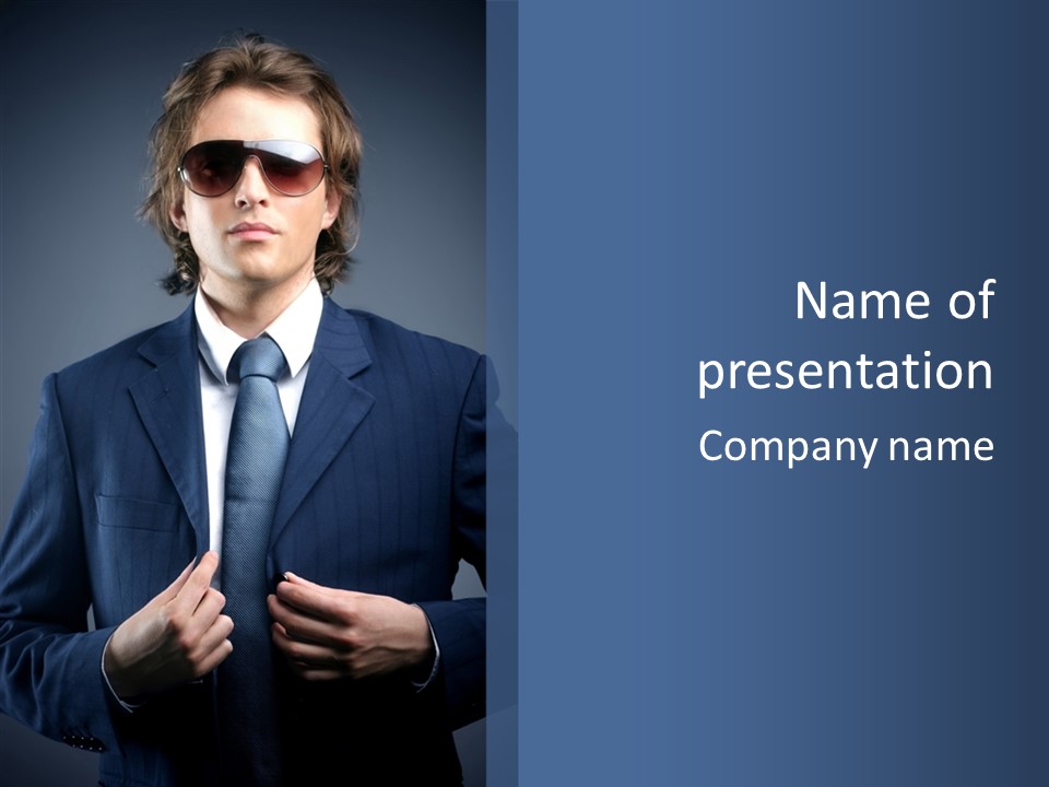 Clothed Portrait Leader PowerPoint Template