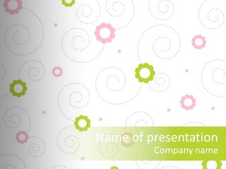 Baby Unique Leaf PowerPoint Template
