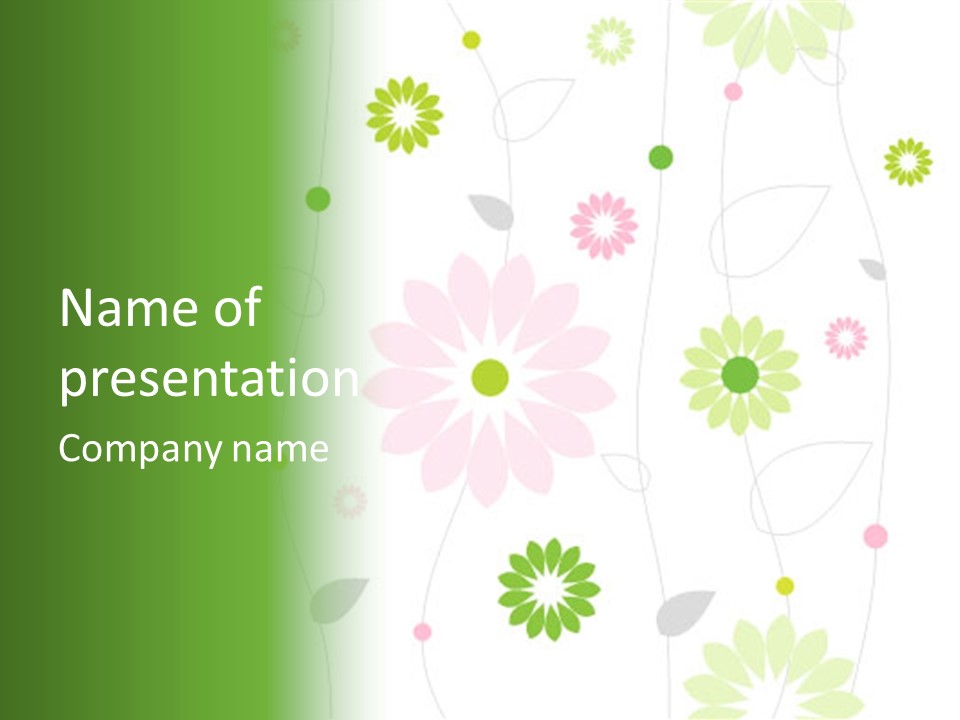 Floral Abstract Beautiful PowerPoint Template