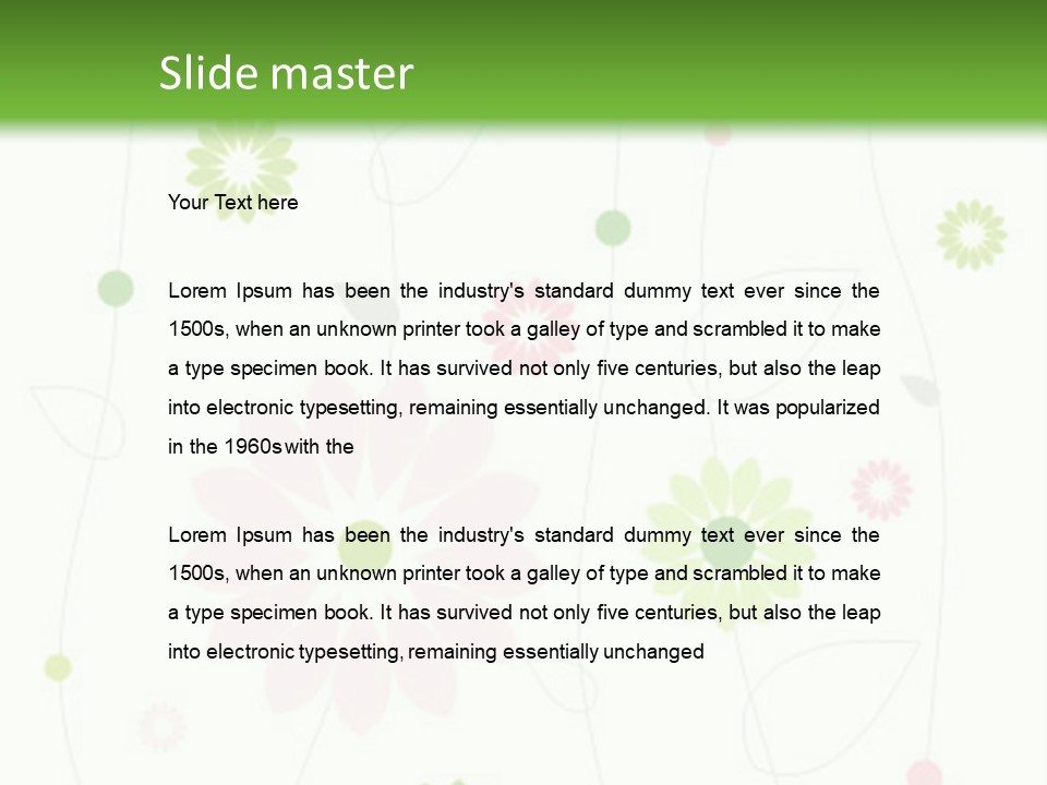 Floral Abstract Beautiful PowerPoint Template