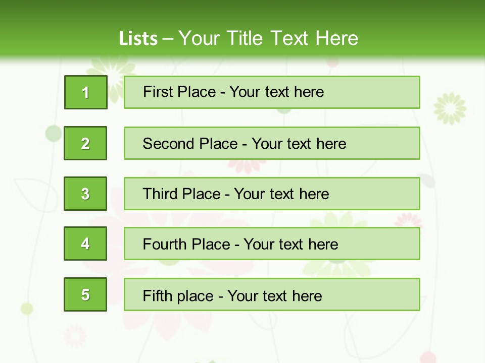 Floral Abstract Beautiful PowerPoint Template