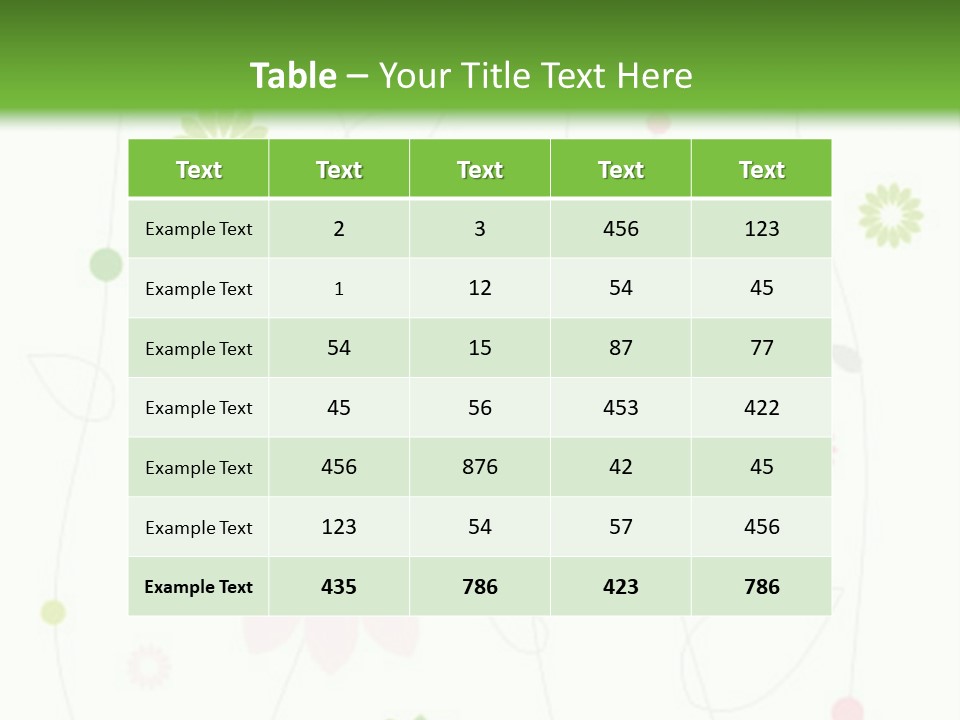 Floral Abstract Beautiful PowerPoint Template