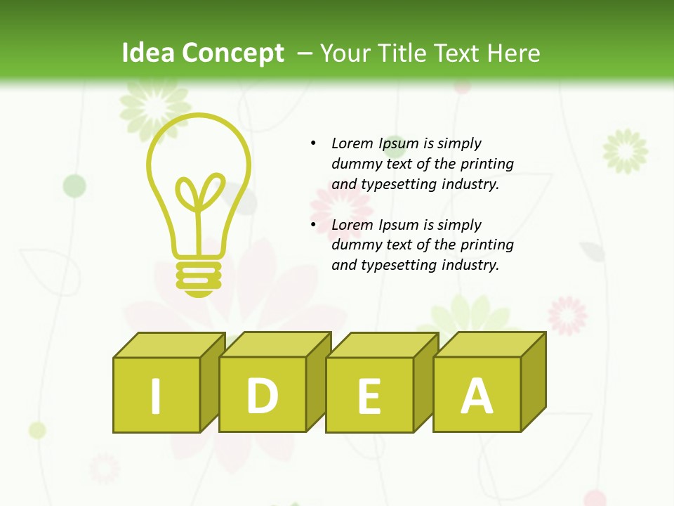 Floral Abstract Beautiful PowerPoint Template