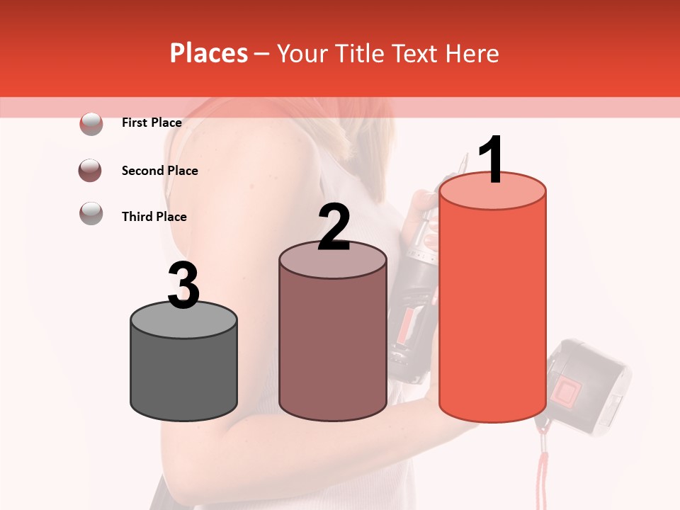 Female White Construction PowerPoint Template