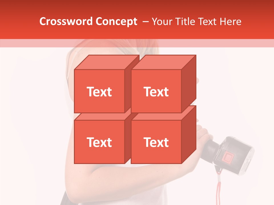Female White Construction PowerPoint Template