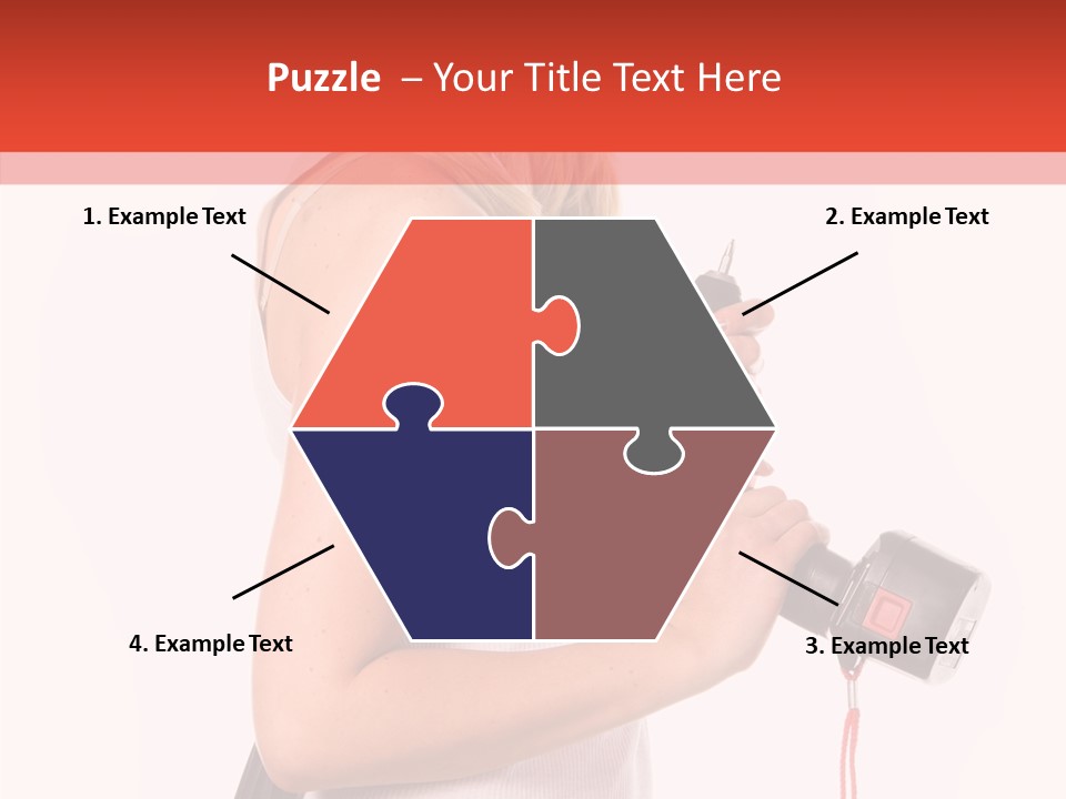 Female White Construction PowerPoint Template