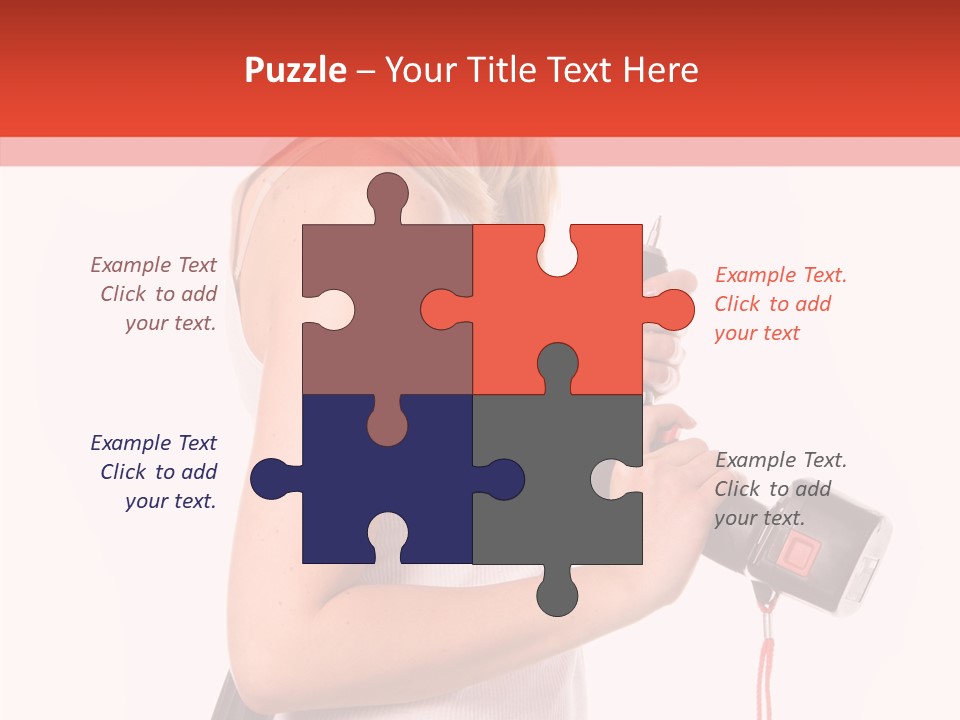 Female White Construction PowerPoint Template