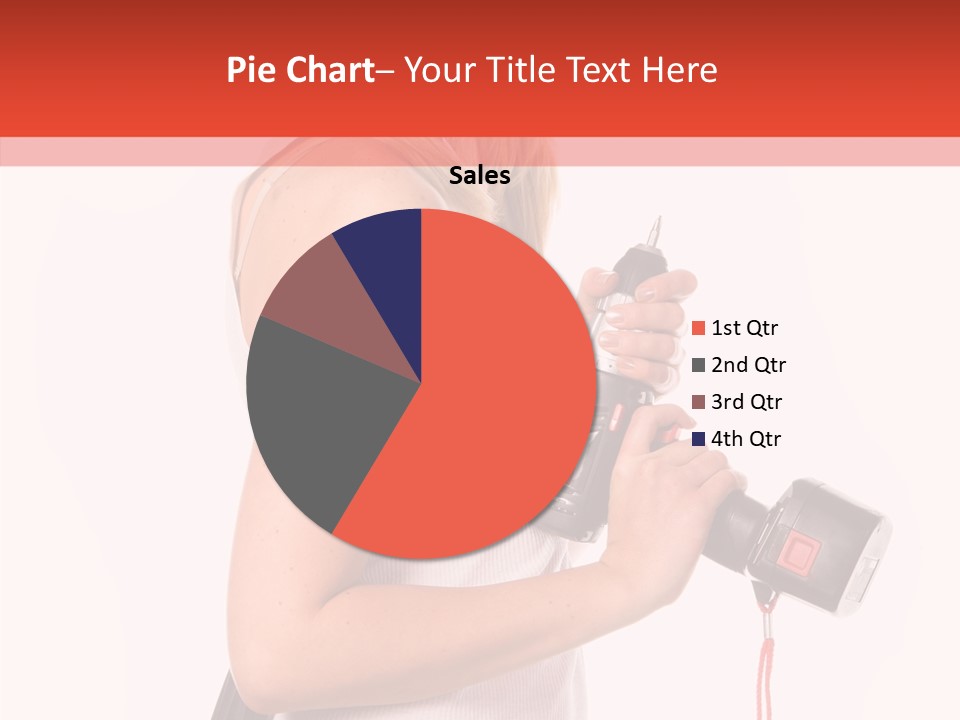 Female White Construction PowerPoint Template