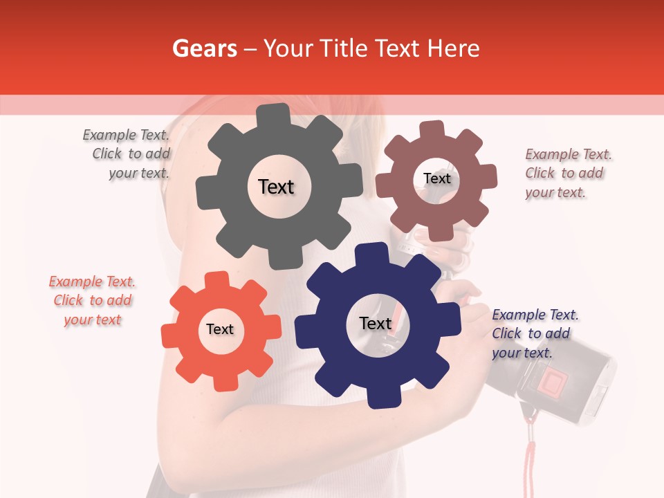 Female White Construction PowerPoint Template