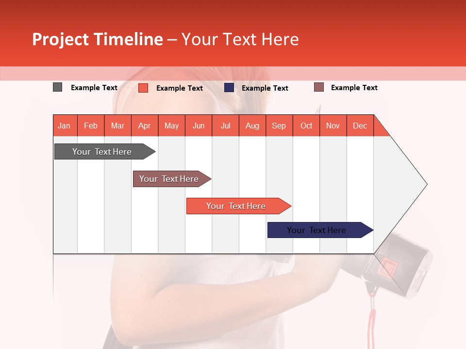 Female White Construction PowerPoint Template