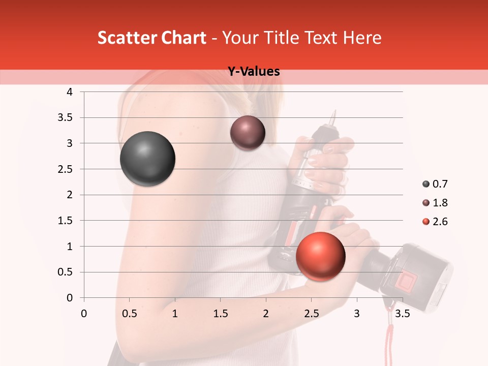 Female White Construction PowerPoint Template