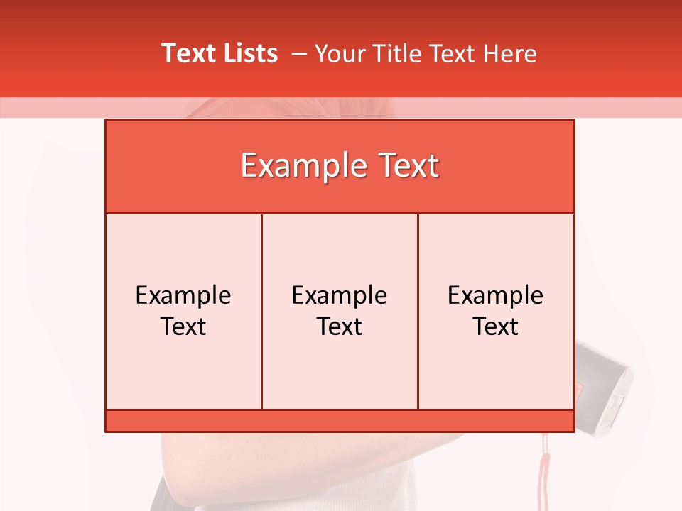 Female White Construction PowerPoint Template