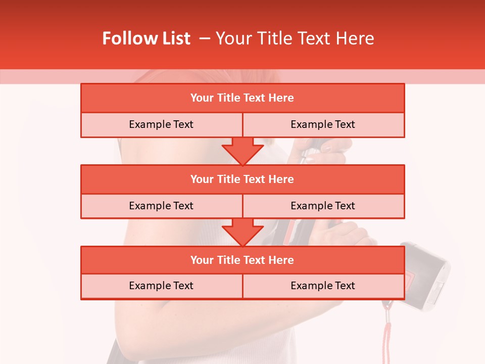 Female White Construction PowerPoint Template