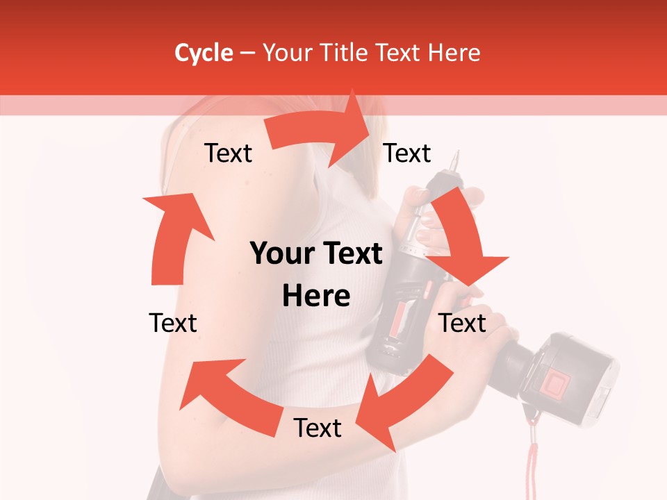 Female White Construction PowerPoint Template