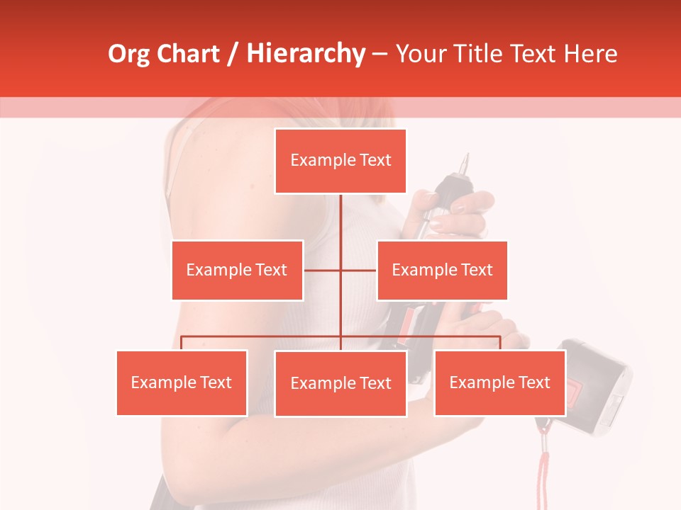 Female White Construction PowerPoint Template