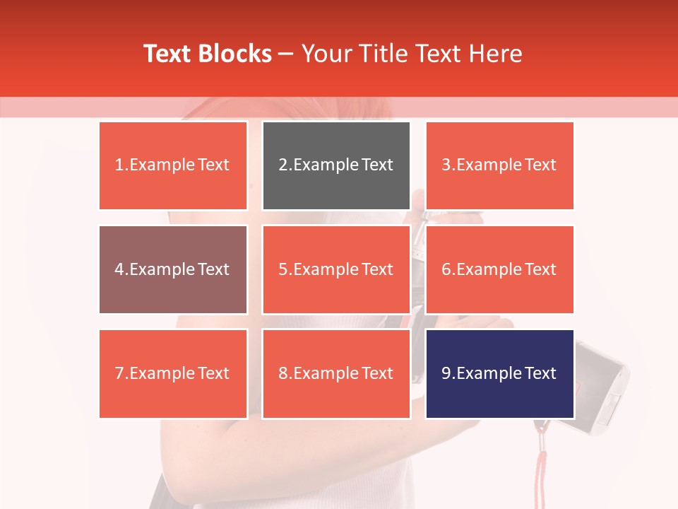 Female White Construction PowerPoint Template