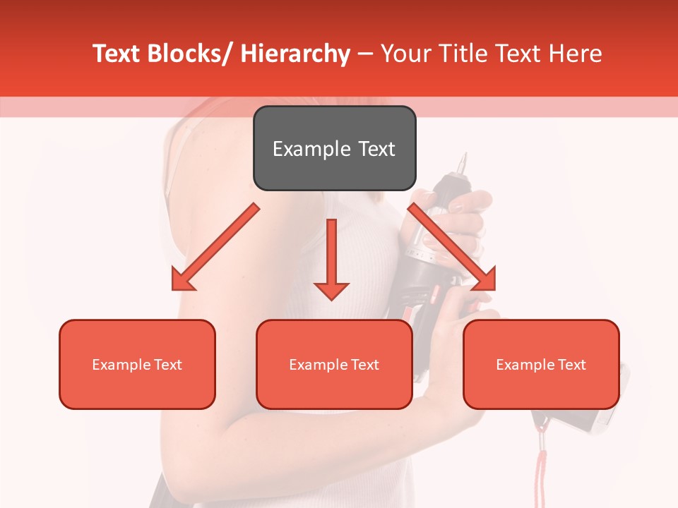 Female White Construction PowerPoint Template