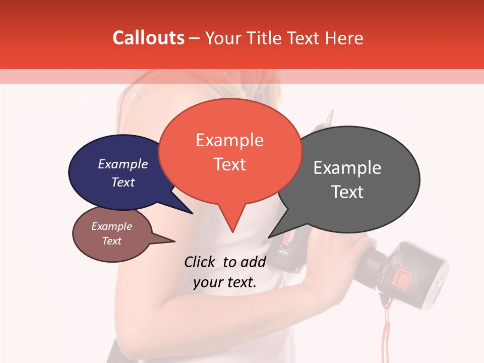 Female White Construction PowerPoint Template