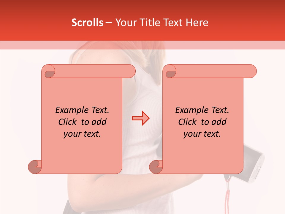 Female White Construction PowerPoint Template