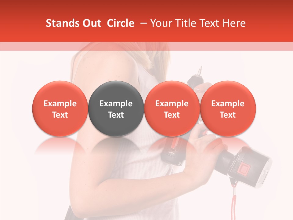 Female White Construction PowerPoint Template