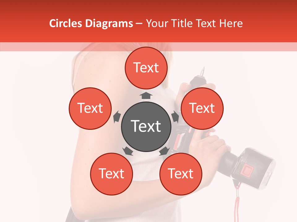 Female White Construction PowerPoint Template