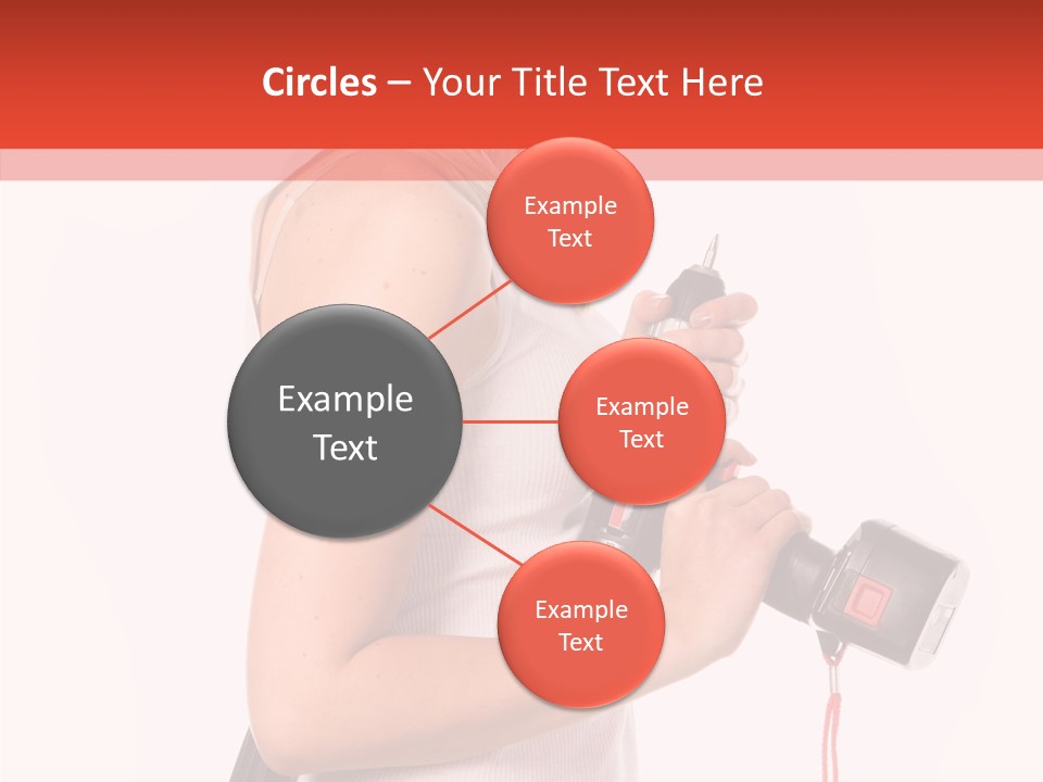 Female White Construction PowerPoint Template