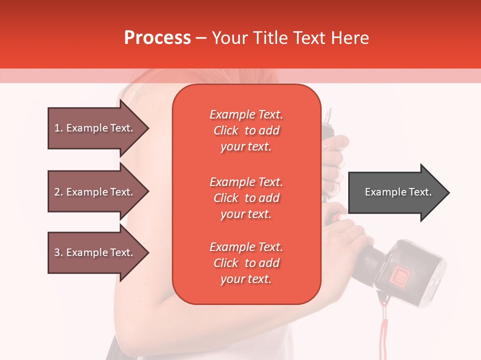 Female White Construction PowerPoint Template