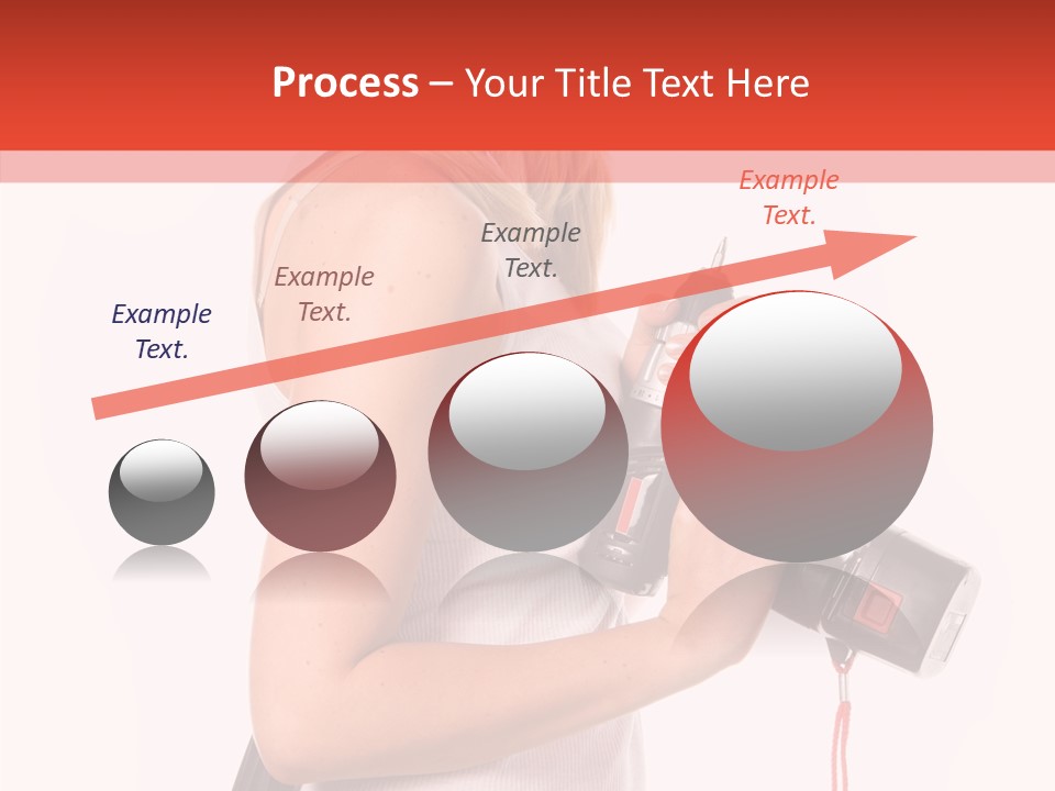 Female White Construction PowerPoint Template