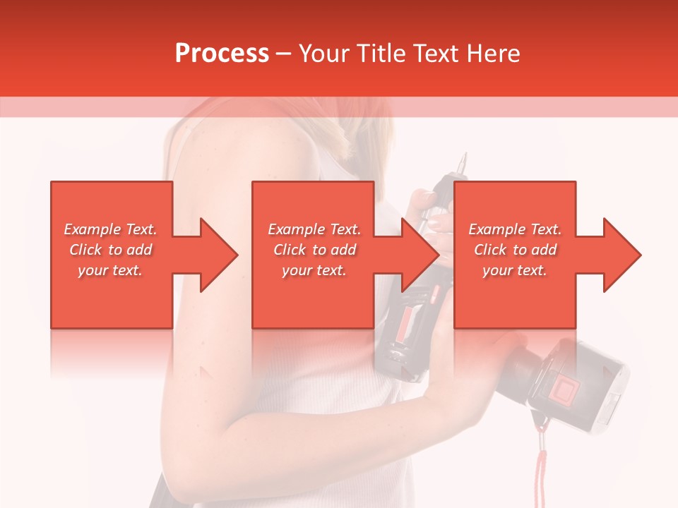 Female White Construction PowerPoint Template