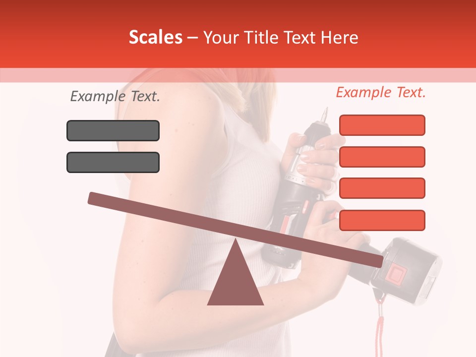 Female White Construction PowerPoint Template
