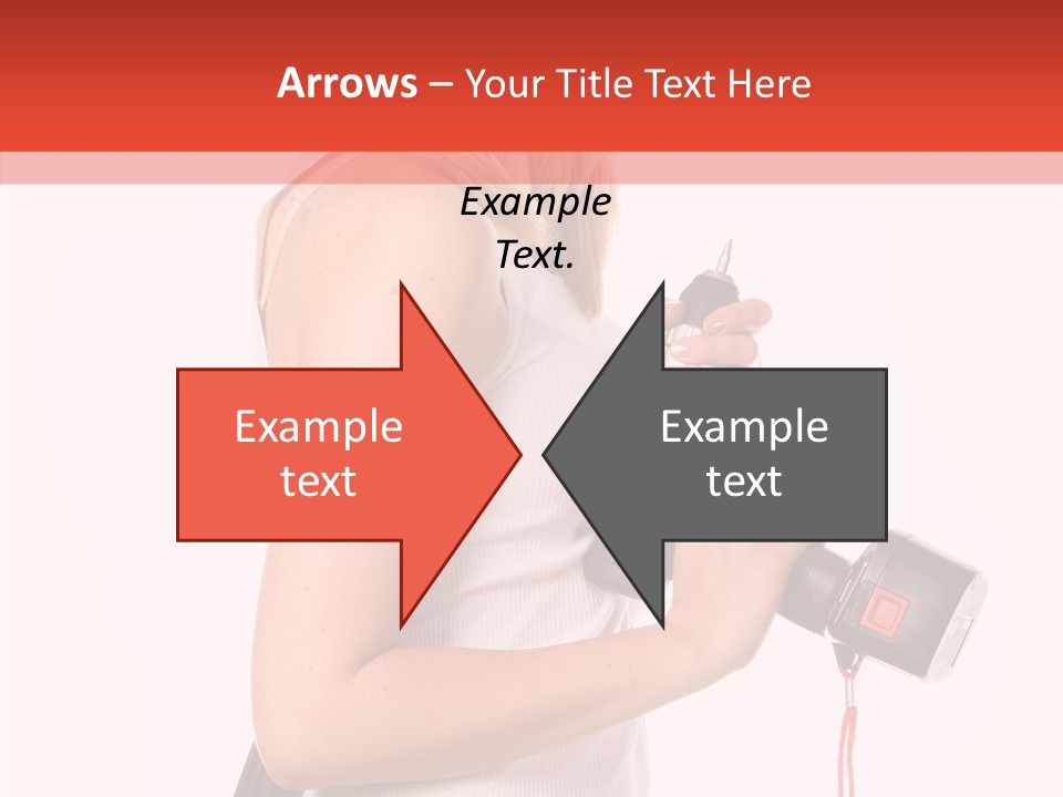 Female White Construction PowerPoint Template