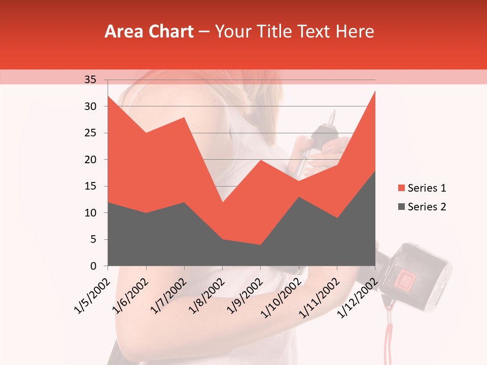 Female White Construction PowerPoint Template